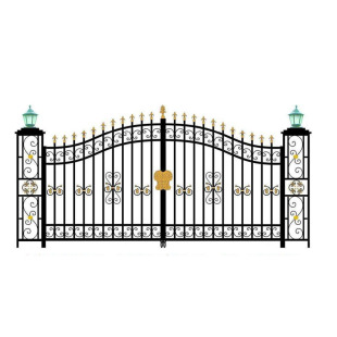 304不锈钢大门双开庭院门小区门学校对开门农村院子门围墙防盗门