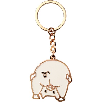 原创可爱小猪男女情侣钥匙扣挂件