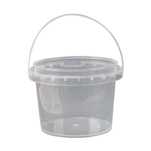 光祖水粉水彩洗笔桶国画小水桶美术生专用国画毛笔洗毛笔加厚水筒透明塑料桶油画水彩涮笔桶便携桶丙烯画笔筒