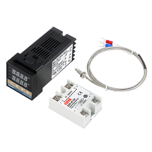REX-C100温控器＋热电偶＋40DA固态感温线智能温控三件套套餐套装