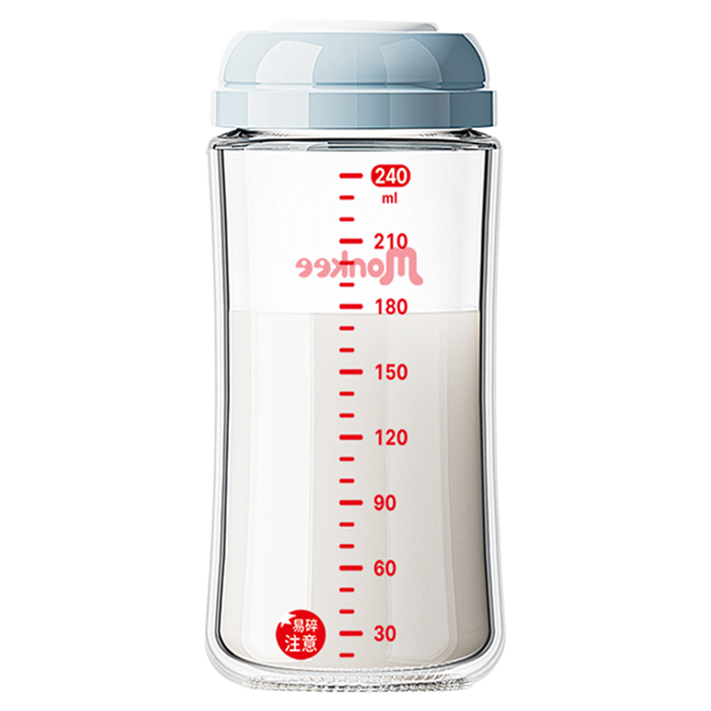 梦呵储奶瓶玻璃储存瓶冰箱母乳专用冷冻冷藏保鲜瓶密封通用大容量