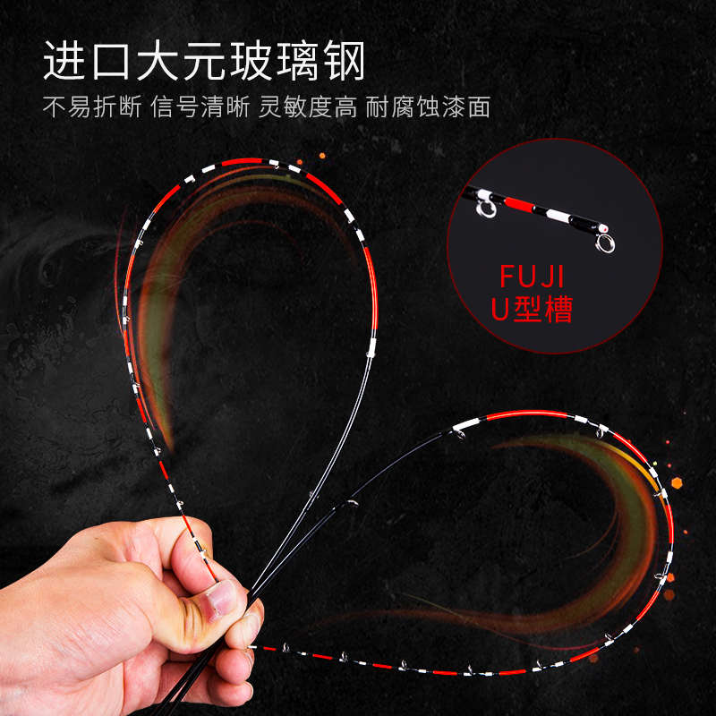 泽元杆稍伐竿筏竿竿梢30公分稍筏钓竿稍玻纤稍桥钓海钓桥筏尾稍硬