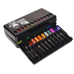 台湾雄狮36色水彩笔涂鸦绘画彩笔礼盒儿童粗头水彩笔安全环保套装幼儿园小学生美术绘画粗学者彩笔软头可水洗