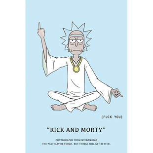 拼图瑞克与莫蒂杰瑞贝丝桑美1000/500/300片木质益智动漫挂画礼物