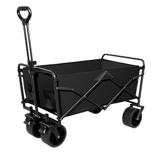 户外露营车折叠野餐营地车儿童可躺旅行手拉车摆摊拖车快递小推车