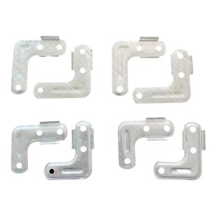 镀锌铁晾衣架配件折叠连接片X型置地双杆晒衣架固定配件适25方管