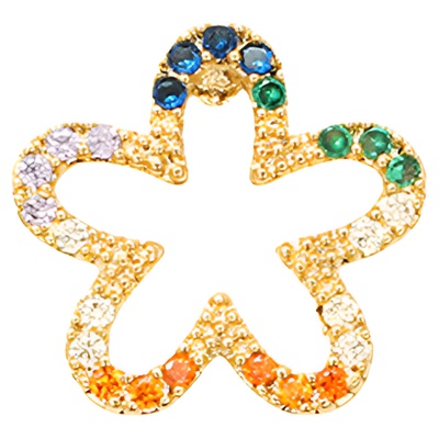 女神风花朵小众花朵设计感耳环