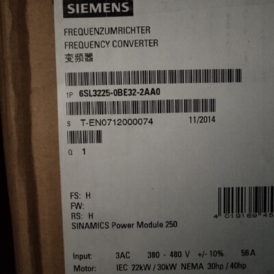 议价6SL3225-0BE32-2AA0西门子G120变频器功率模块6SL32250BE322A