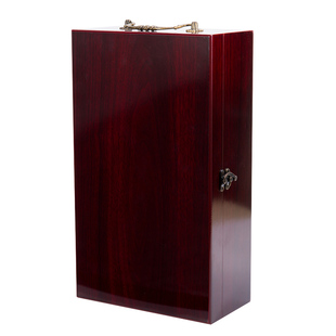 红酒仿红木双支红酒盒木盒喷漆高档新品包装盒葡萄酒盒单支酒盒子