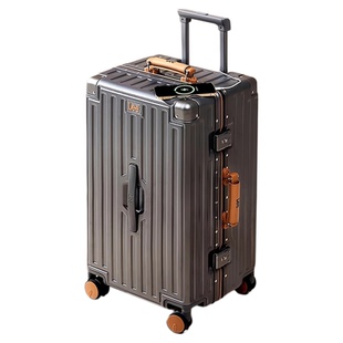 Lee官方行李箱拉杆箱女20寸商务登机箱旅行箱男铝框万向轮密码箱