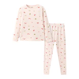 巴拉巴拉女童秋衣秋裤大童加厚内衣套装儿童保暖青少年睡衣冬季新