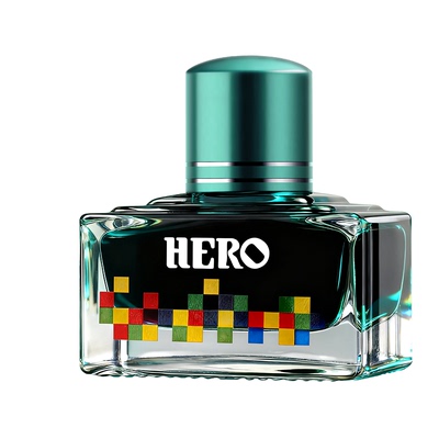 英雄十二色彩色墨水办公用不堵笔