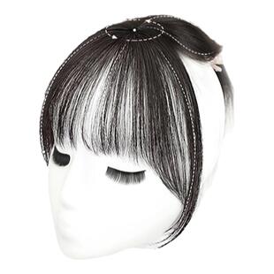 刘海假发女隐形无痕假发片头顶法式空气刘海片高颅顶假刘海