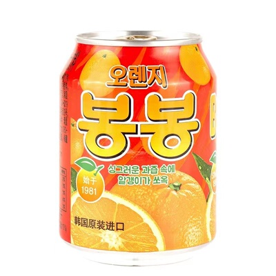海太韩国进口桔汁饮料整箱