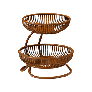 水果盘家用客厅轻奢多层置物架茶几桌面高档水果篮零食干果收纳篮