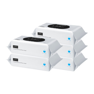 DAMAH黑魔法婴儿手口湿巾宝宝屁屁加厚大包装湿纸巾60抽5包