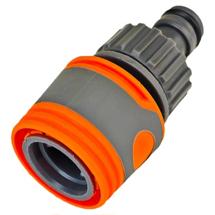 德漪橘包胶接头直通带开关阀门1寸软水管快接6分修补4分皮管对接