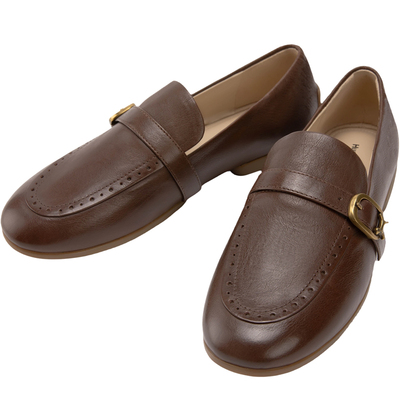 暇步士女鞋复古平底浅口乐福鞋