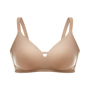 「阿基米德」莫妮MONI大码内衣无钢圈大胸显小女薄款无痕透气文胸