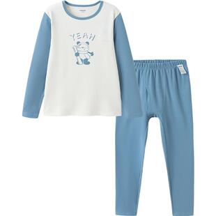 巴拉巴拉儿童内衣套装中大童宝宝保暖秋衣秋裤冬装新款男女童睡衣