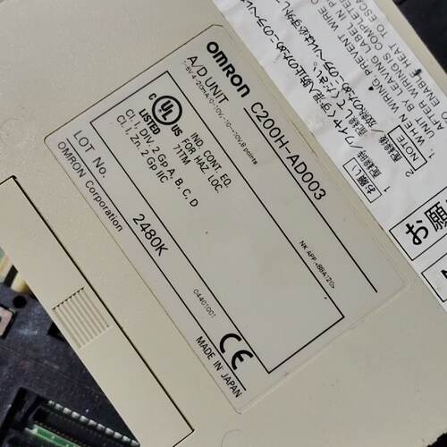 【询价】C200H-AD003模块适用