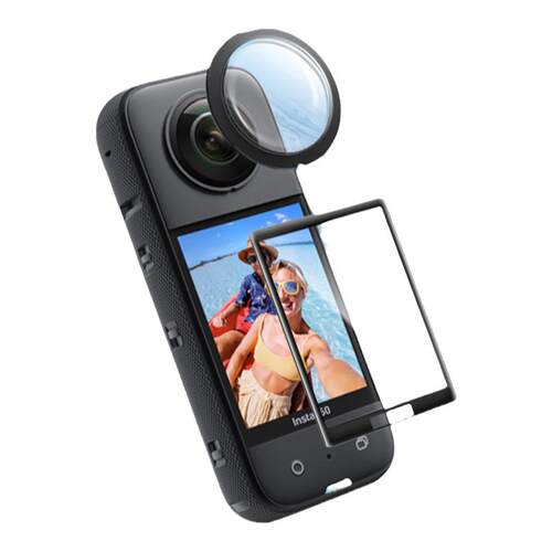 适用于insta360x3保护镜X5镜头保护X4高清钢化膜x5兔笼磁吸边框防爆硅胶底座X2X3X4收纳包影石insta360x5配件
