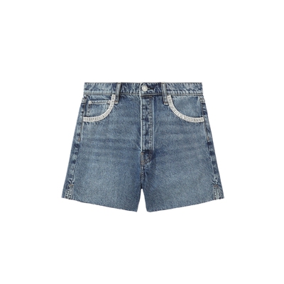 ITrag&bone毛边牛仔短裤