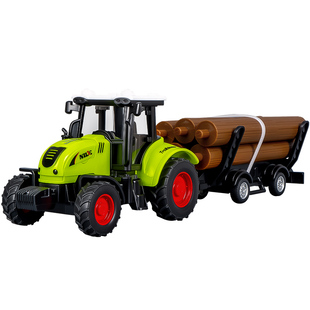 收割机玩具儿童农夫车播种机男孩惯性农用拖拉机仿真模型套装新款