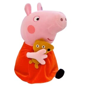 小猪玩具佩奇乔治正版毛绒抱枕布娃公仔猪佩琪玩偶送儿童生日礼物