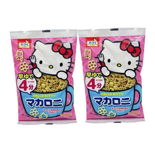 日本进口速食面条Kitty猫造型通心粉意大利面宝宝婴儿营养面辅食