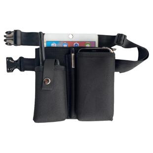 包包斜挎腰包商场保安服务员工作防水手机对讲机腰包跑步小众LOGO