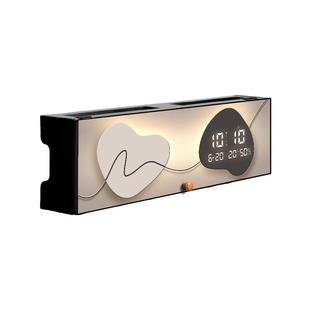 时来运转带钟表路由器收纳盒免打孔上墙电视柜机顶盒放置架遮挡箱