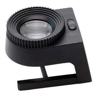 沪镜15倍放大镜照布镜带灯带光源带刻度翡翠玻璃密度镜观察9006