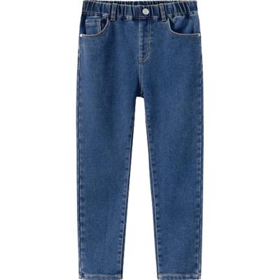 巴拉巴拉童装女童裤子冬装中大童加绒牛仔长裤儿童保暖舒适洋气潮