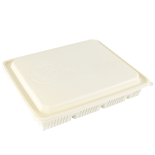 一次性饺子盒可降解玉米淀粉冷冻环保外卖打包商用家用馄饨收纳盒