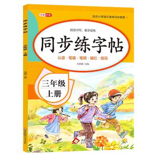 【老师推荐】三年级上册练字帖 人教版语文同步字帖小学3上小学生专用钢笔生字帖课本教材训练上学期习字帖练字每日一练写字课课练