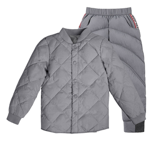 朴素百搭校服神器羽绒服套装男女大童两件套轻薄保暖滑雪羽绒内胆