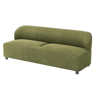 简约小户型猫抓皮沙发客厅公寓租房店铺休息区接待双人位布艺沙发