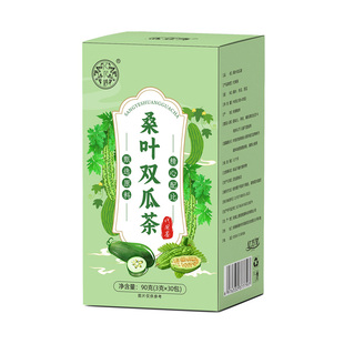桑叶双瓜茶官方旗舰店降霜后桑叶冬瓜干苦瓜皮血泡水喝养生茶茶包