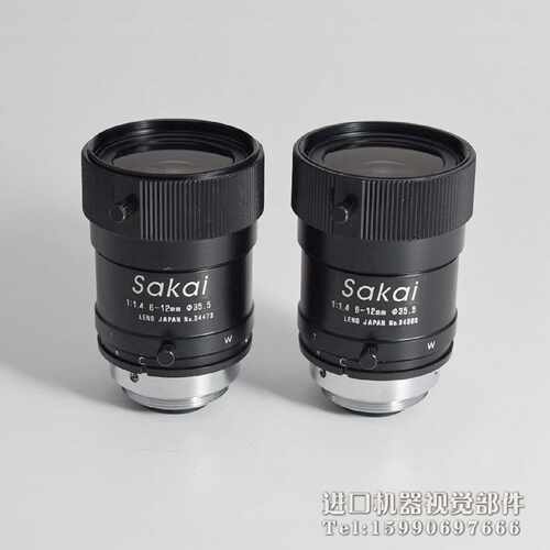 议价sakai 6-12mm 1：1.4 变焦工业镜头