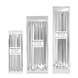 不锈钢扎带自锁式扎带4.6mm电线桥架金属绑带室外抗氧化捆绑束线