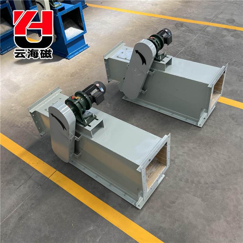 RCGZ永磁管道自卸除铁器管道式除铁器 连续式运行矿场自动吸铁器