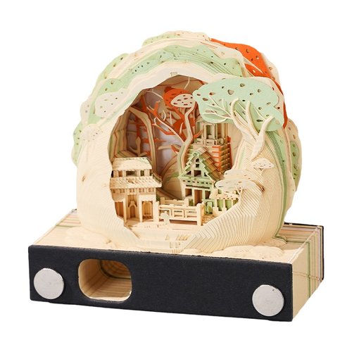 3d立体纸雕便签日历手撕便利贴创意文创2026年生日礼物玩具摆件