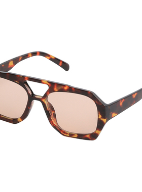 VNTG原创设计多边形显脸小玳瑁复古ins网红防紫外线太阳眼镜墨镜