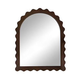 智能带灯卫生间拱形镜子浴室镜挂墙洗漱镜法式梳妆台化妆镜装饰镜