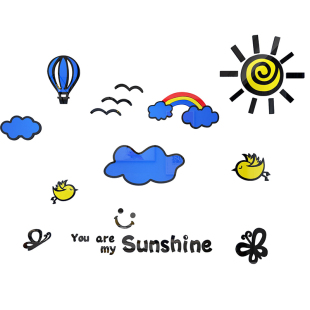 儿童房间布置男孩婴儿卧室墙面装饰用品宝卡通贴纸画床头背景改造