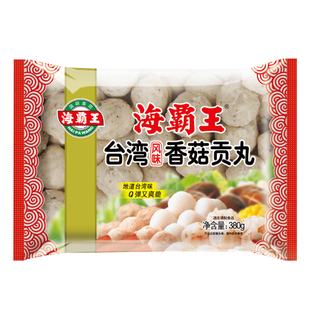 海霸王香菇贡丸潮汕正宗香菇猪肉丸火锅丸子麻辣烫食材380g