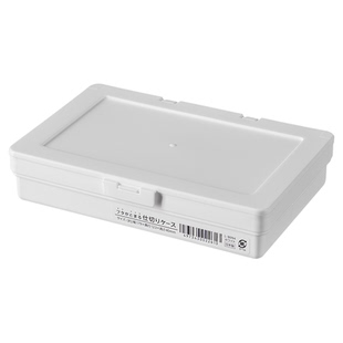 日本进口六联印章收纳盒桌面分格手账贴纸印泥文具翻盖塑料整理盒