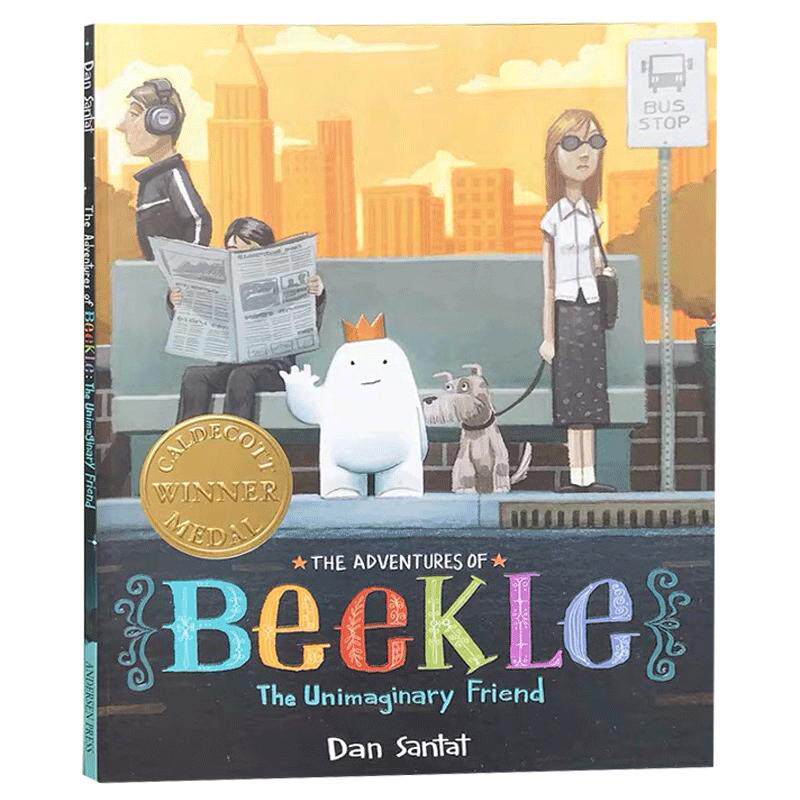 英文原版平装绘本The Adventures of Beekle小白找朋友2015年凯迪克金奖毕克勒的冒险旅程睡前英语图文童书课外读物趣味插画