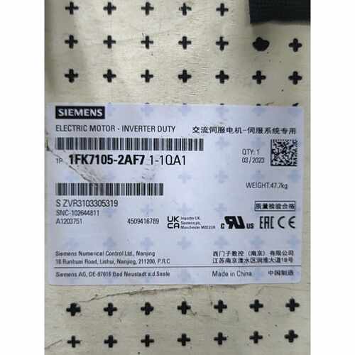 （请询价）西门子电机1FK71052AF711QA1全新原装现货